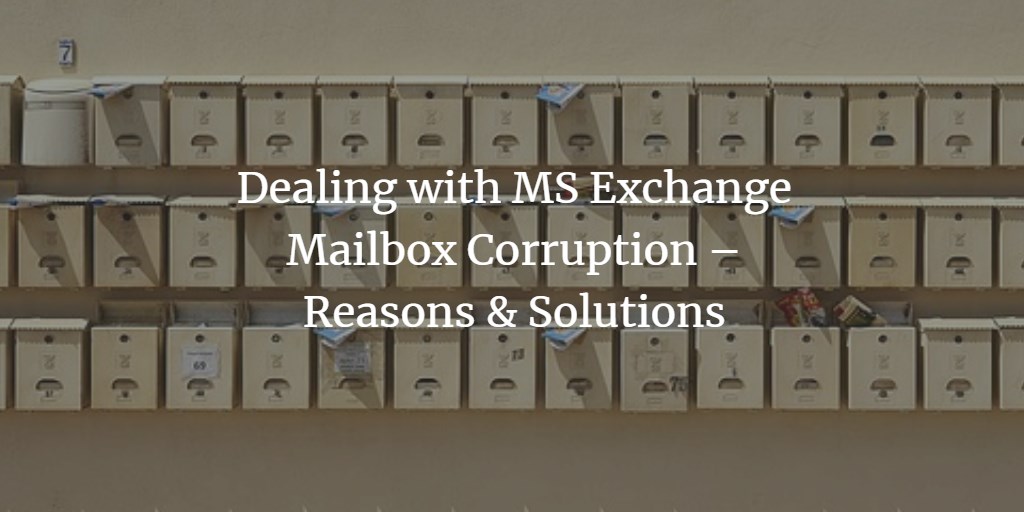 Fix corrupted Exchange Mailbox