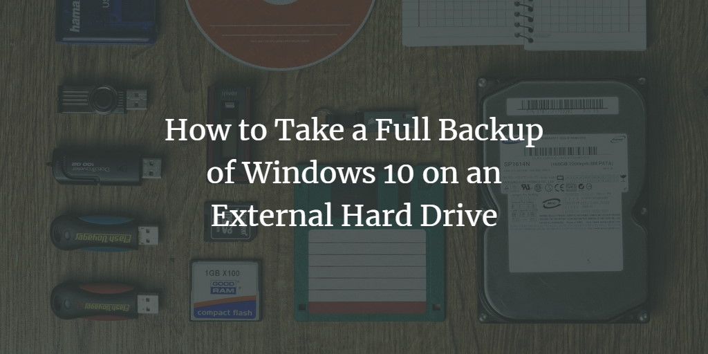 Windows 10 external backup