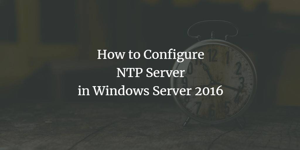 Windows NTP Server