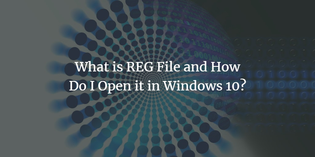 Windows Registry (REG) Files