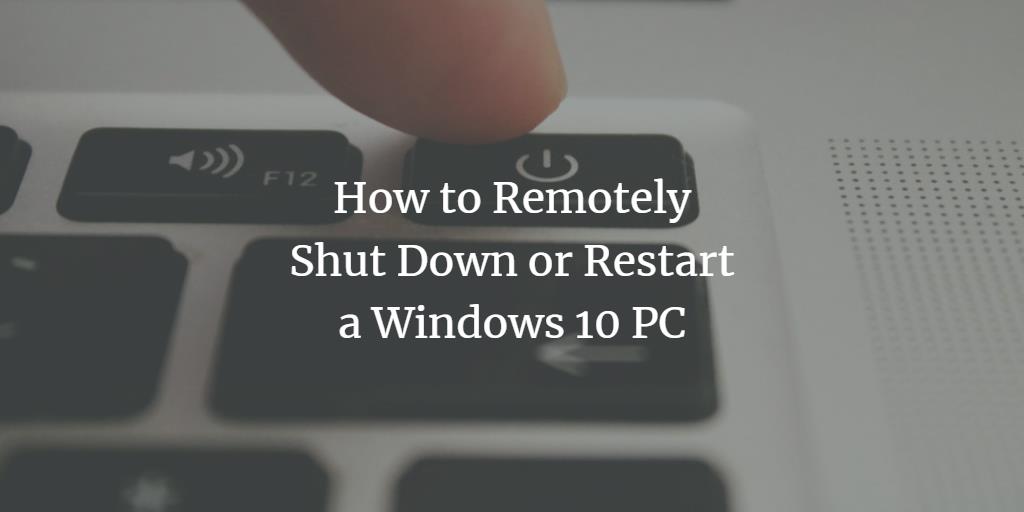 Windows Remote Shutdown