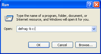 Defragment Boot Files in Windows