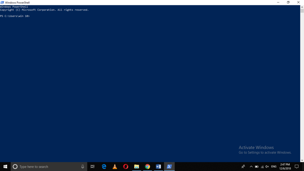 Open PowerShell Console