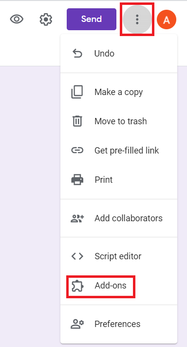Google Forms addons